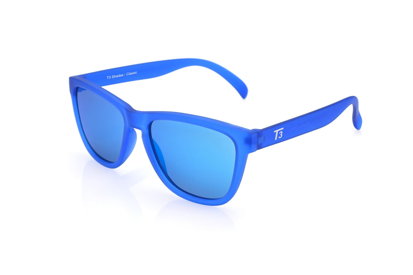 T3 Shades Men's and Women's Classic Polarized Sunglasses with UV400 protection, Blue