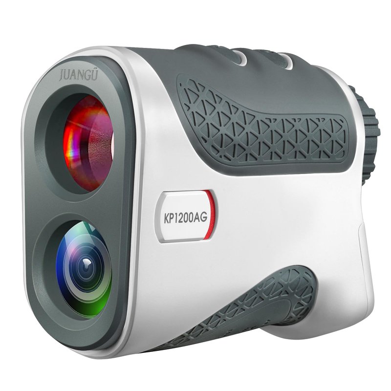 JUANGU Golf Rangefinder with Slope, 1200 Yards Laser Range Finder, 7X Magnification, Flag Lock, Magnetic Mount, IP54 Waterproof, Tournament Legal