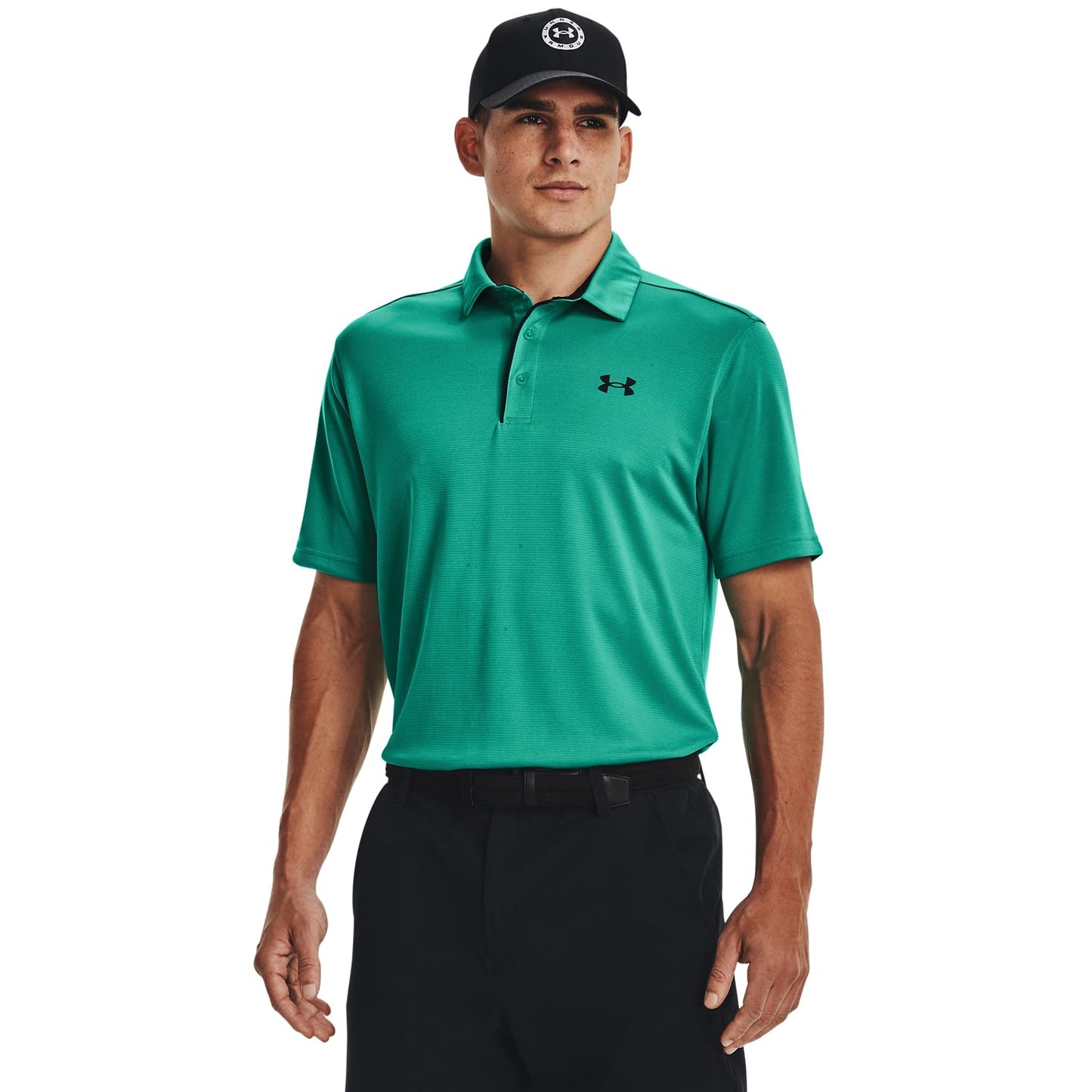 Under Armour Men's Tech Golf Polo, (508) Birdie Green / / Black, 4X-Large