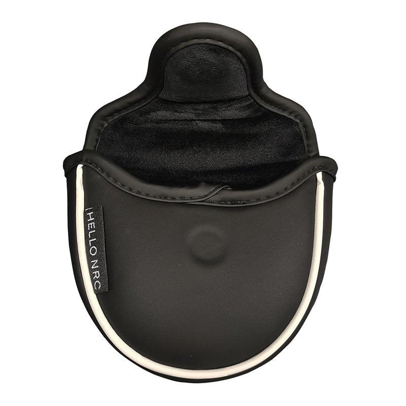 Poker Ace Black Mallet Golf Putter Cover Heel Shaft Head Cover with Magnetic Closure