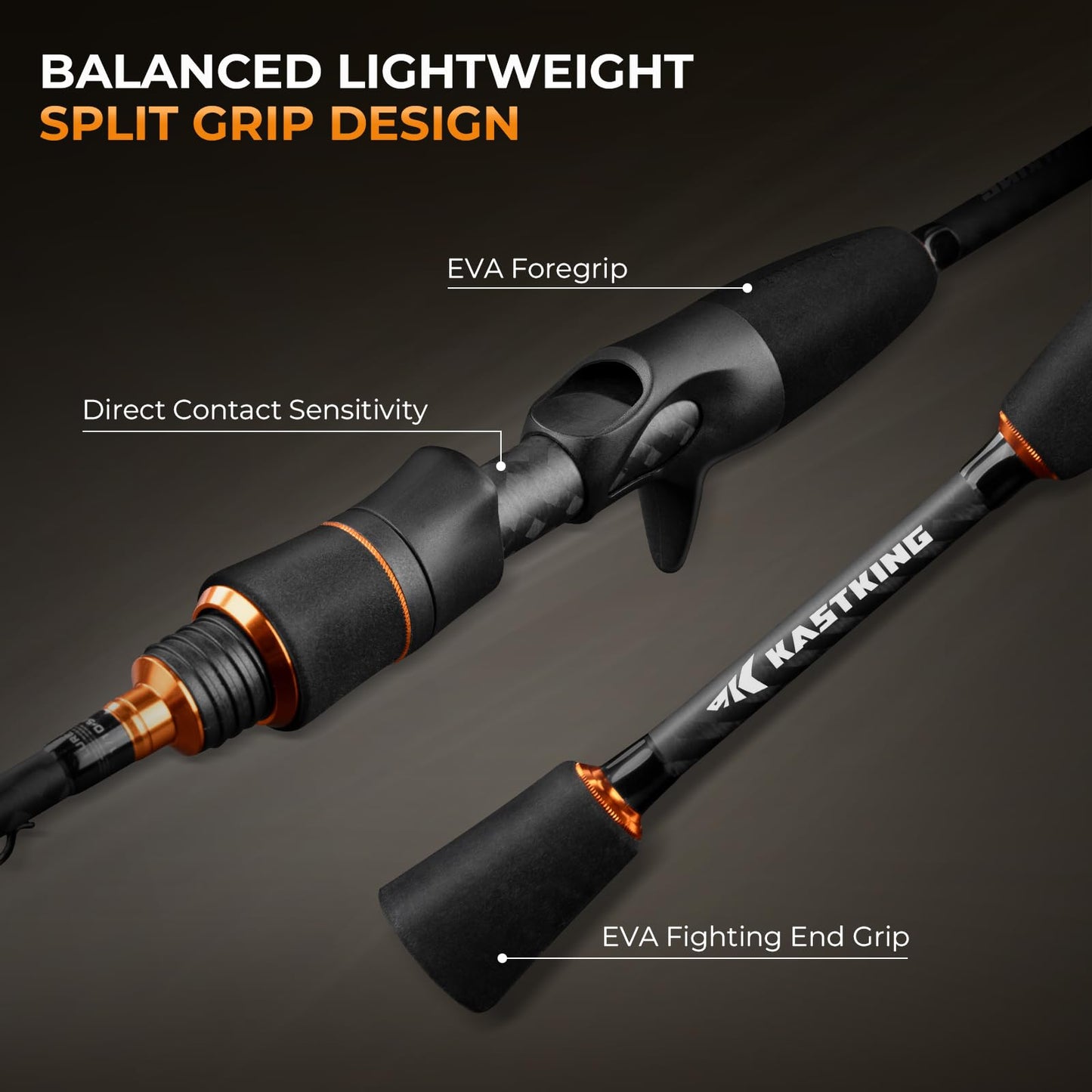 KastKing Zephyr Finesse Fishing Rods – BFS Baitcasting & Spinning Rods, IM6 Graphite, Extra Twin-Tip, 2pc & 3pc Travel Design, Ultra-Light Lure Casting, Stainless Steel Guides with Zirconium Rings