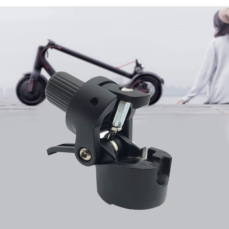 GLDYTIMES M365 Folding Pole Base, Lock Screw Hook Metal Connector Replacement Spare Parts Compatible for Mijia M365 Electric Scooter（Black）