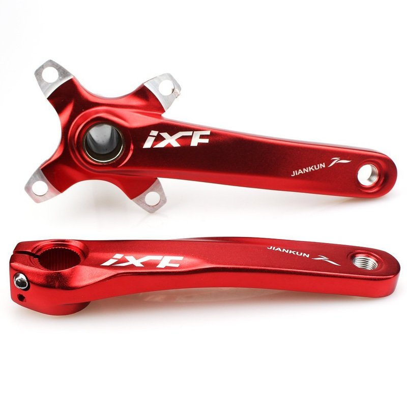 Litetop Bike Crank Arm Set Mountain Bike Crank Arm Set 175mm 104 BCD with Bottom Bracket Kit and Chainring Bolts for MTB BMX Road Bicyle, Compatible with Shimano, FSA (1 Pair)