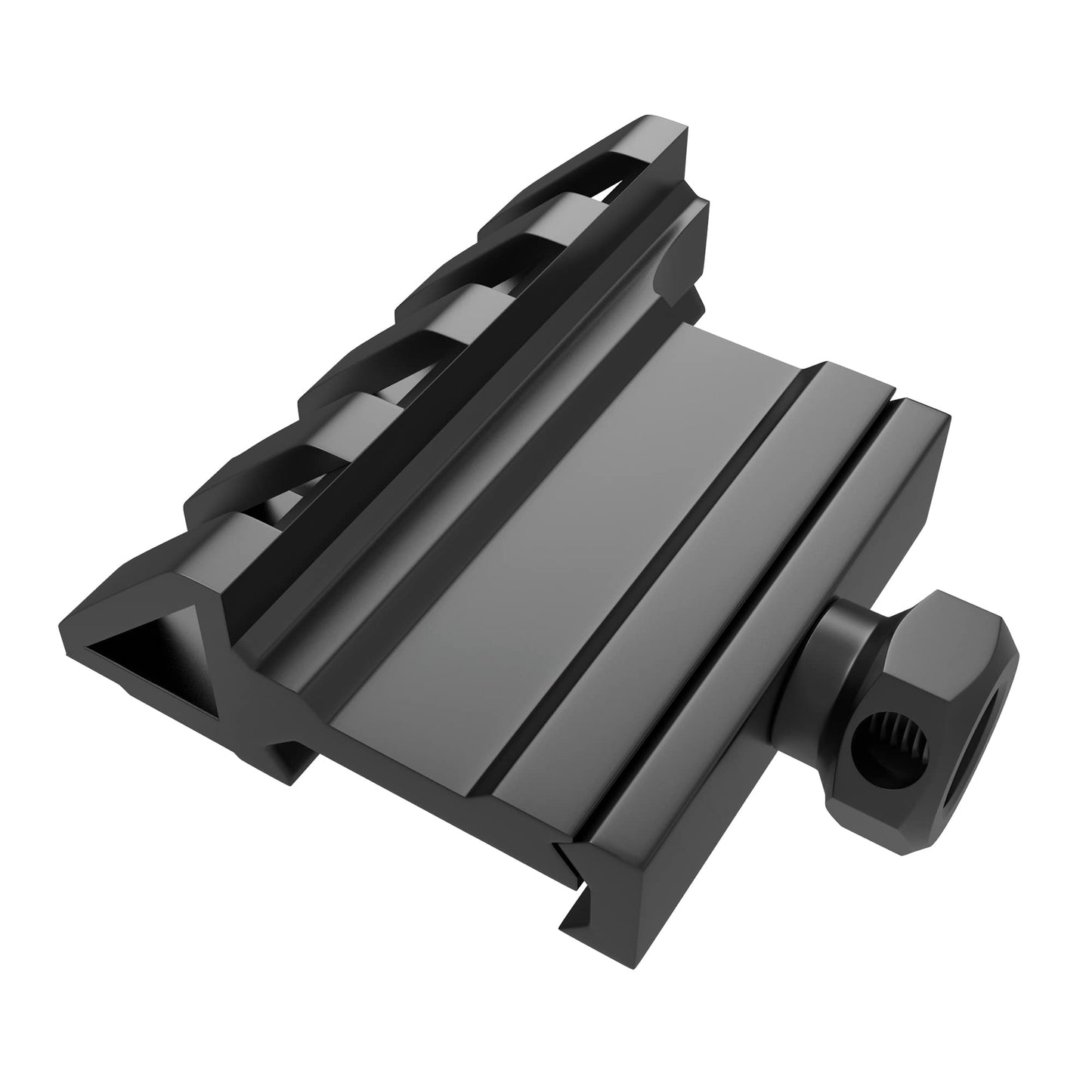 45 Degree Offset Mount 4 Slots 45 Degree Offset Picatinny Rail Mount Low Profile Picatinny Offset Mount for Flashlight Laser Sights Optics (2PCS)
