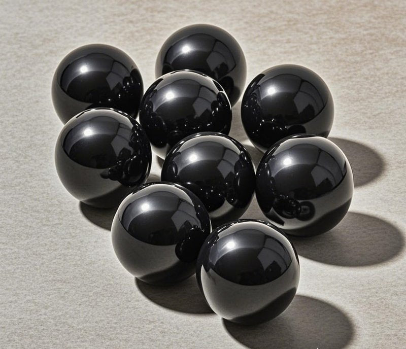 60 Counts Solid Nylon 50 Cal. Paintballs 50 Cal Rubber Balls Ammo for TR50/TP50/HDP50/HDR50 Reusable .50 Caliber Hard Plastic Projectiles for Self Defense (Black)