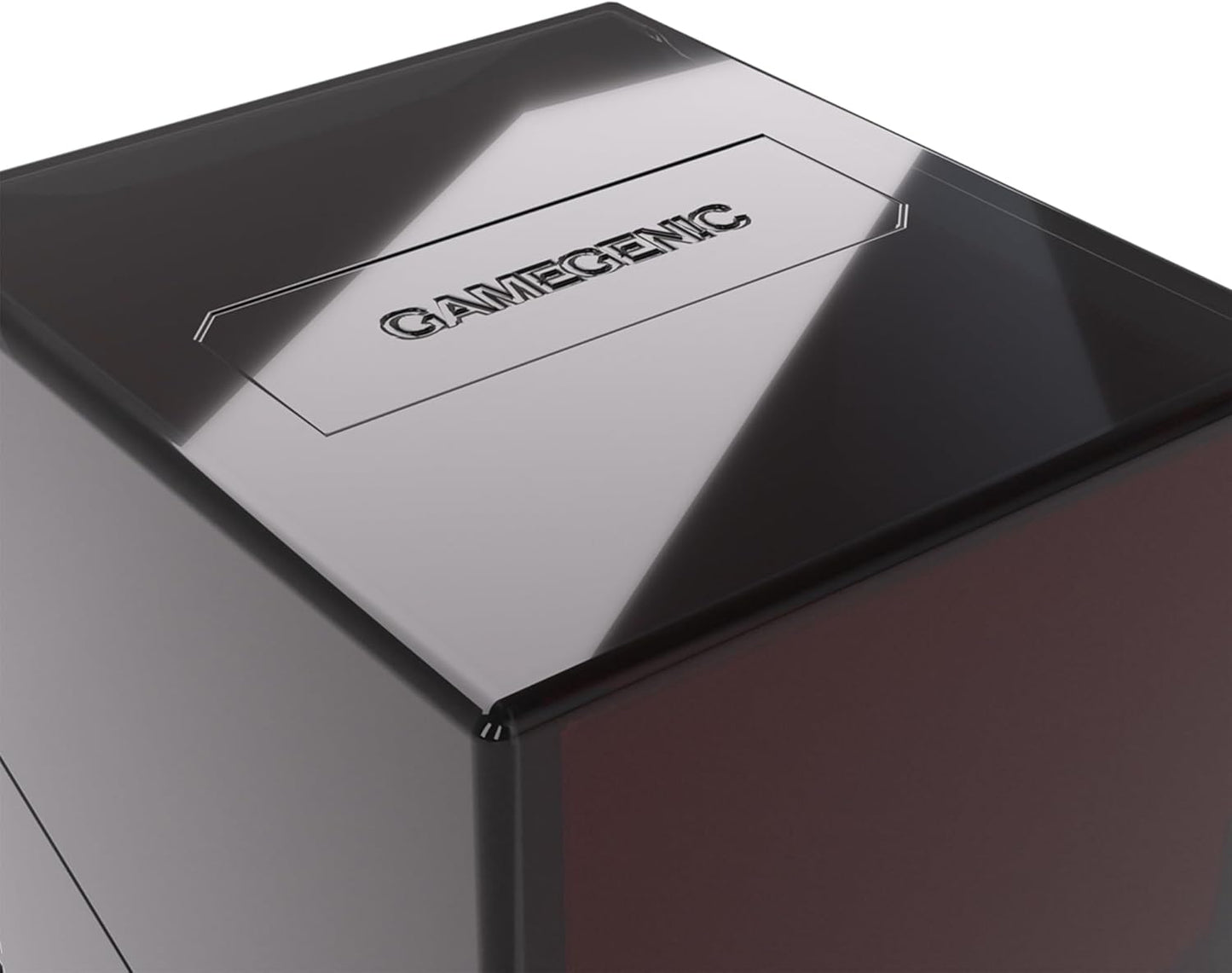 Gamegenic Bastion XL Deck Box - Secure Storage for 100+ Double-Sleeved Trading Cards | Compact Black Design