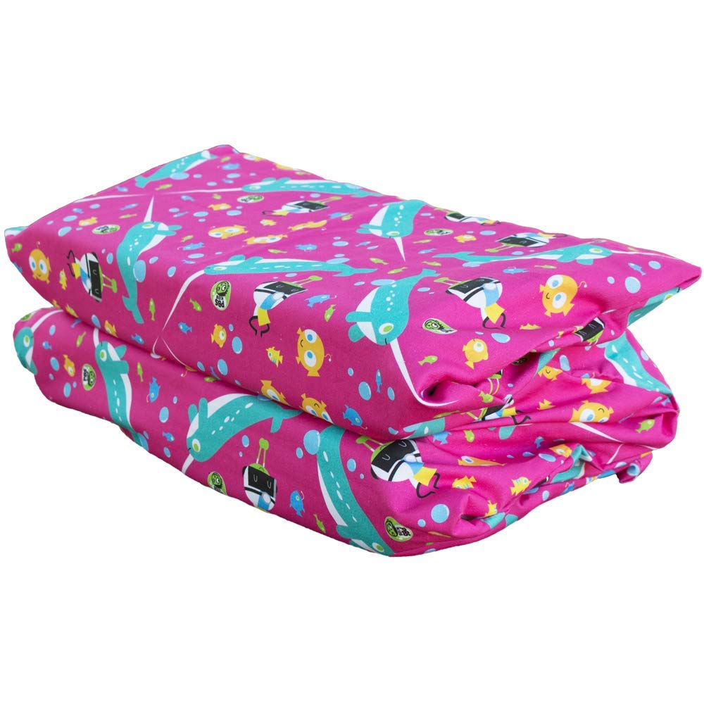KinderMat 1.5" Thick Washable Kinderbundle - Narwhal Expedition | 47" x 22" for Daycare & Family Use