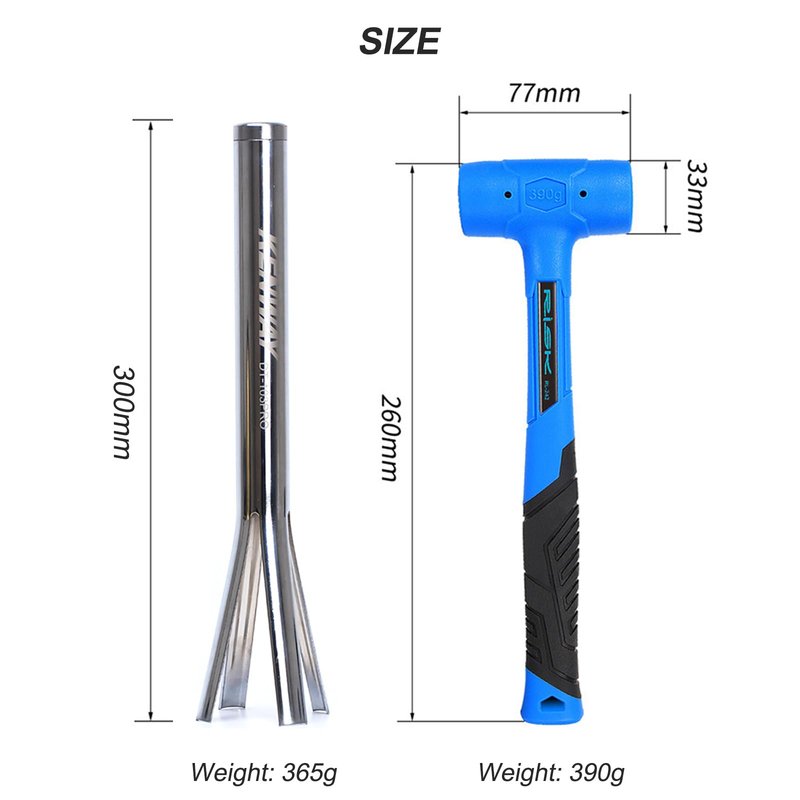 SONZUIA Bicycle Headset Cup Remover Tool, Mountain Bike Press Fit Bowl Parts Disassembly Tool (Universal for 1.2inch-2.2inch/32mm-56mm)