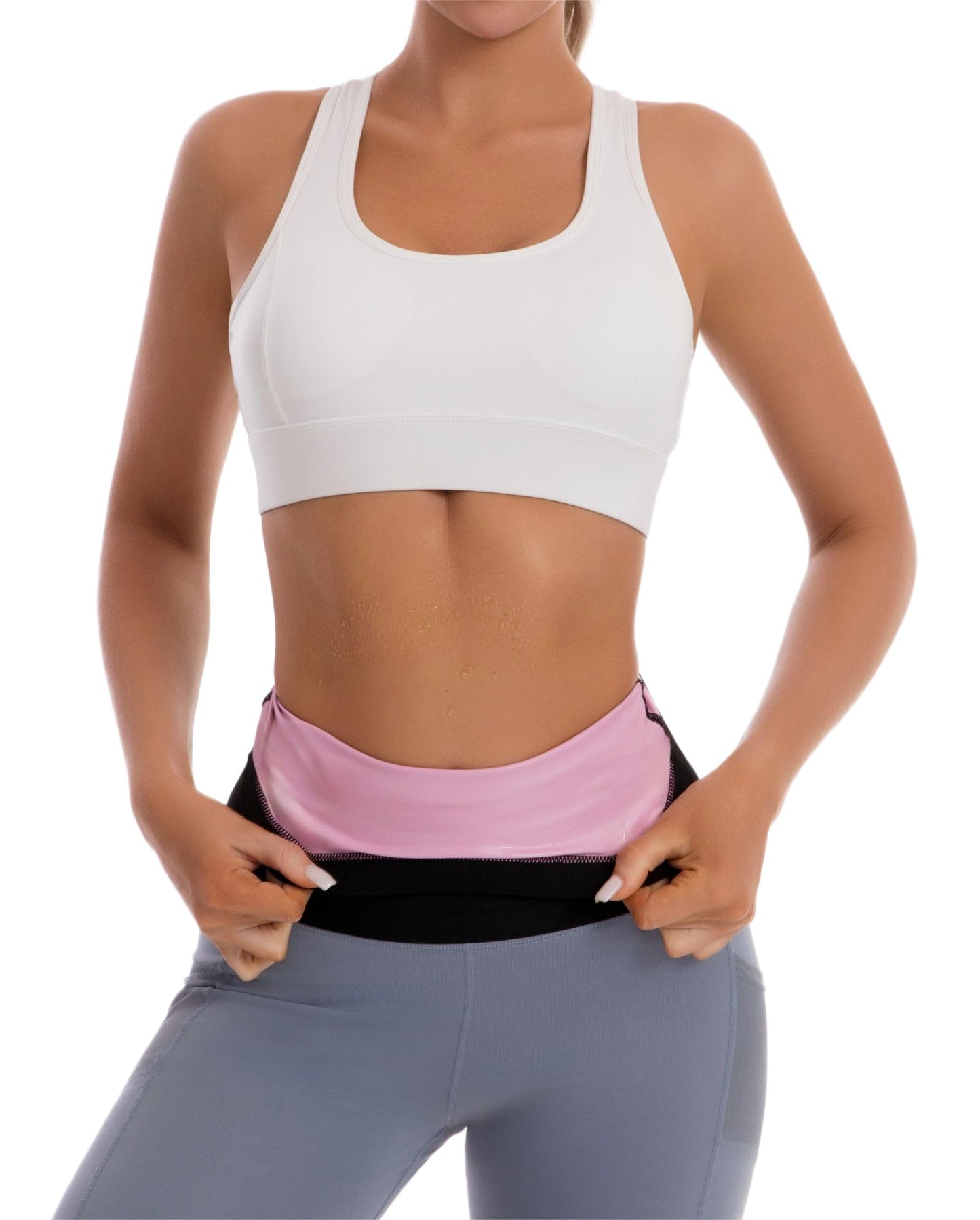Dokelovy Sauna Suit Waist Trainer for Women,Sweat Waist Trimmer Belt Heat Trapping Weight Loss Shapewear for Women Belly Fat