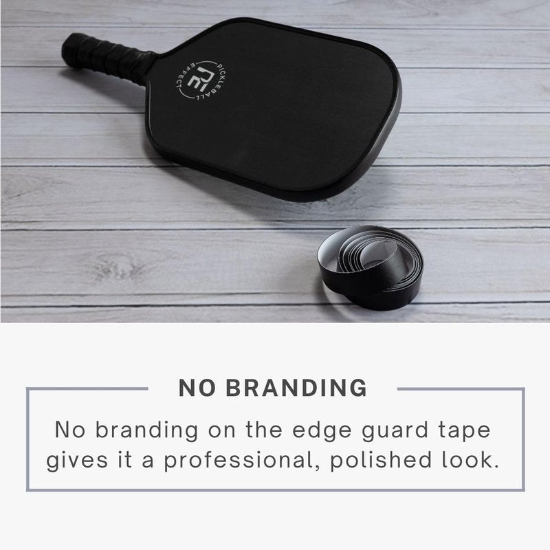 Pickleball Paddle Edge Guard Tape | Perfect Fit Pickle Ball Paddle Edge Protection Tape | No Wrinkling | Black | Standard Width
