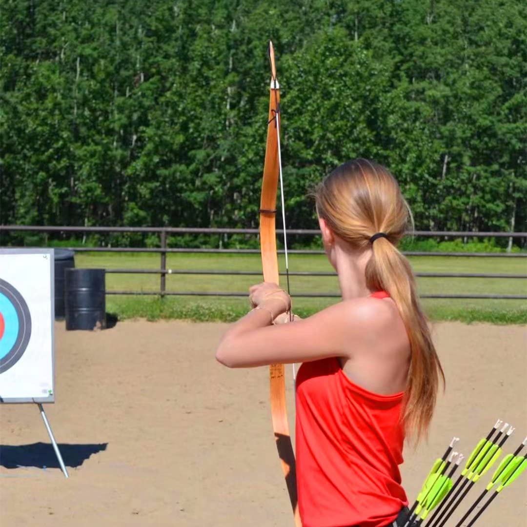 AF Archery 54" Tatar Recurve Bow Traditional Horse Hunting Bow (Oak,40lb)