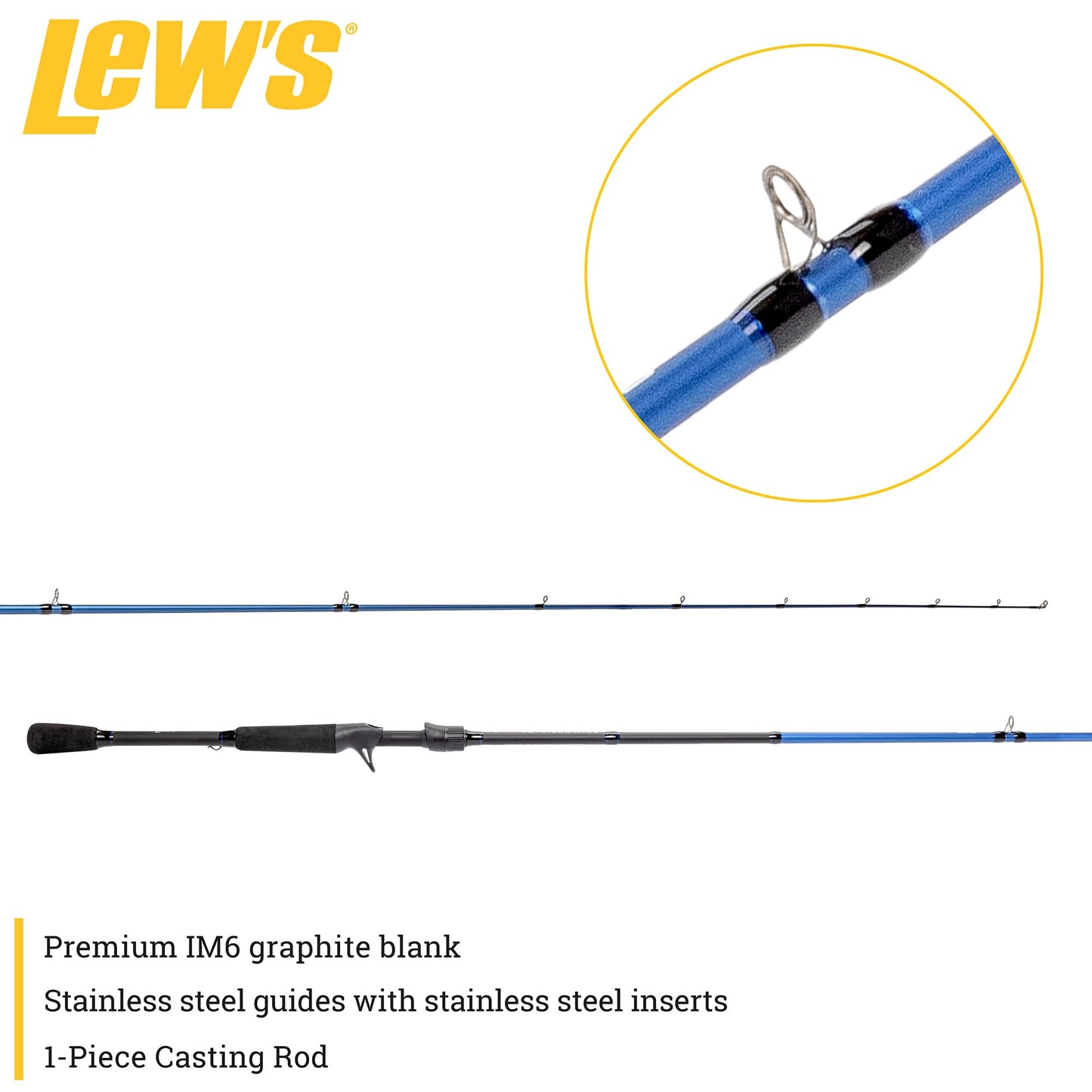 Lew's American Hero 7'6" Heavy/Fast Casting Rod