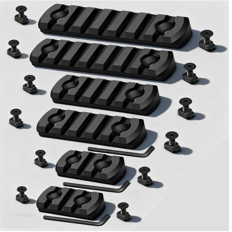 Wipboten Rifle Aluminum Picatinny Rail Set for MloCk Slots T-Nuts & Screws Allen Wrench Easy Install