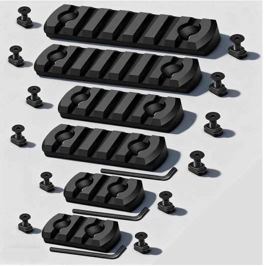 Wipboten Rifle Aluminum Picatinny Rail Set for MloCk Slots T-Nuts & Screws Allen Wrench Easy Install