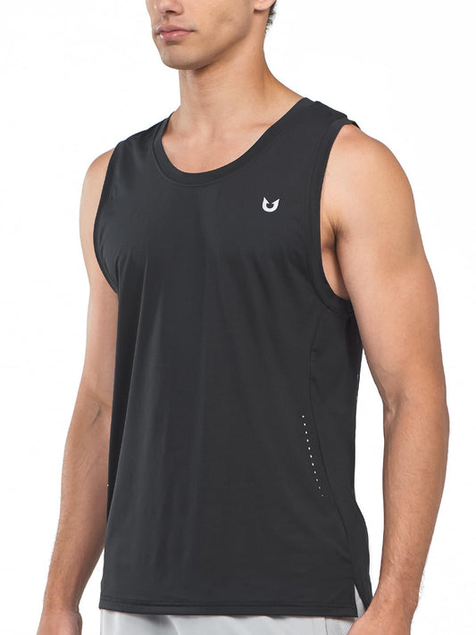 NORTHYARD Men's Athletic Tank Tops Quick Dry Running Muscle Tee Sleeveless Shirts Gym Workout Tank Shirt Fitness Bodybuilding Black XL