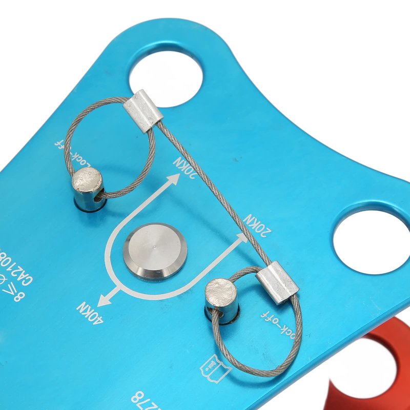 Topyond Camnal 40KN Rock Climbing Pulley Fixed Side Single Sheave Pulley for High Altitude Traverse and Hauling Gear, Ideal Outdoor Survival Tool, Hauling Pulley for Climbing Enthusiasts