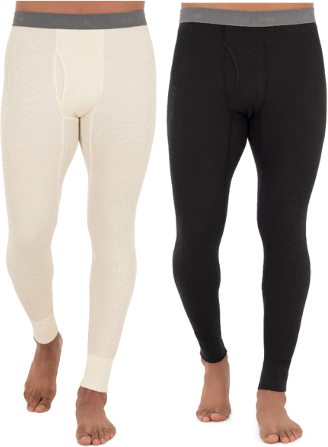 Fruit of The Loom Men's Waffle Thermal Underwear Bottoms - Recycled Fabric | Available in 1-4 Packs