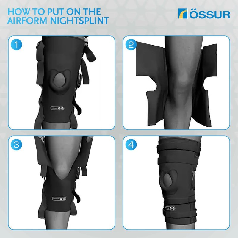 Össur Rebound Knee Wrap - Premium Compression for Personalized Knee Support, Stability, and Comfort in Sports, Workouts, and Everyday Wear - Enhance Knee Health and Performance (X-Large)