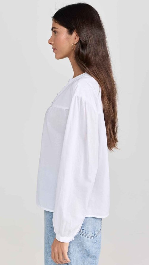 PAIGE Women's Marline Shirt, White, XS