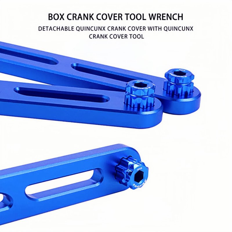 6-in-1 Center Shaft Wrench Professional Bottom Bracket Multi-Tool - Universal Bicycle Service Kit for ISO/JIS Standard Systems