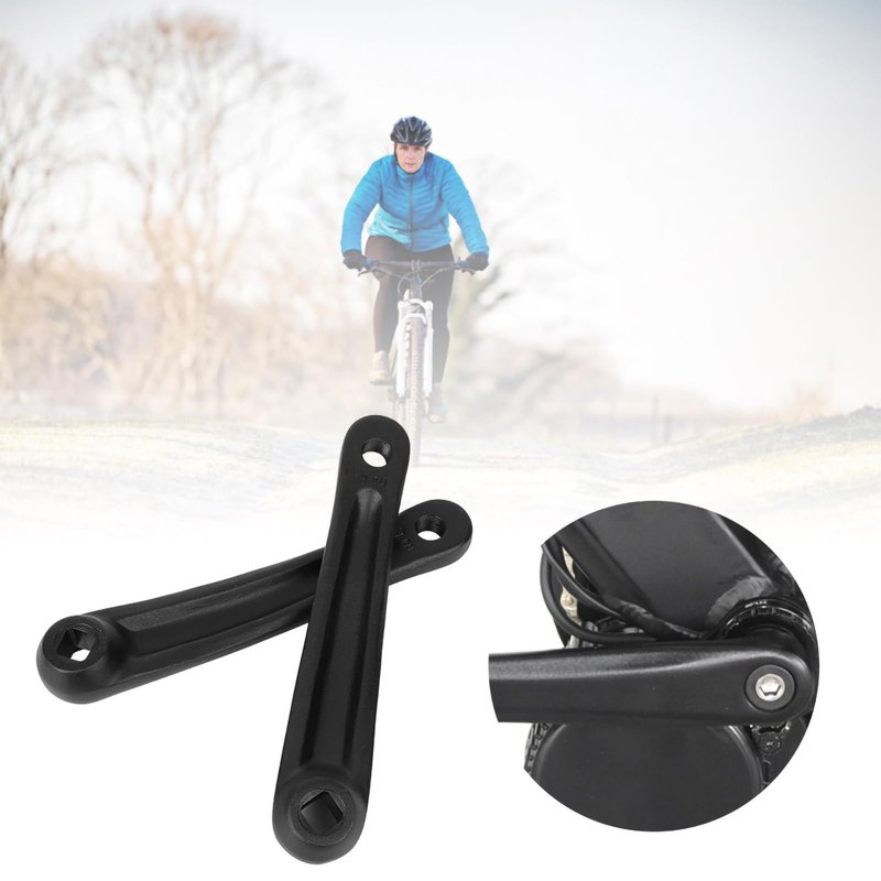 Glomora 1 Pair Crank Arm, Crank Arm Left Available in Diamond Hole and Square Hole for Electric Bicycle,Folding Bicycle, Hybrid,Mountain Bicycle,Road(170mm)