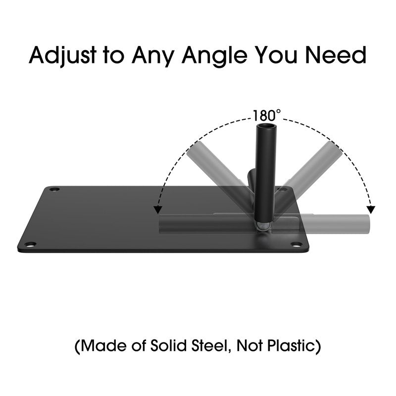 WishDirect Golf Alignment Stick Holder, Angle Adjustable Solid Steel Golf Swing Plane Trainer Aid for Aiming Putting Swing (Alignment Sticks Not Included)