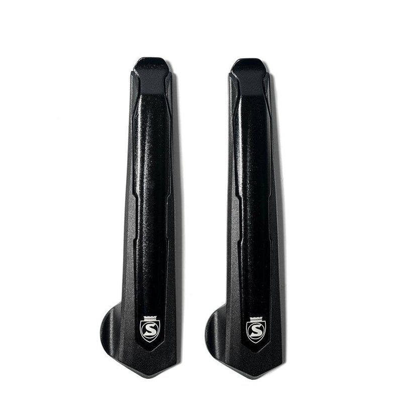 SILCA Tire Levers Premio | Set of Two | Forged Aluminum Minimalist Lever with co-Molded Non Marking Nylon Rim Protection | Bicycle Tire Levers