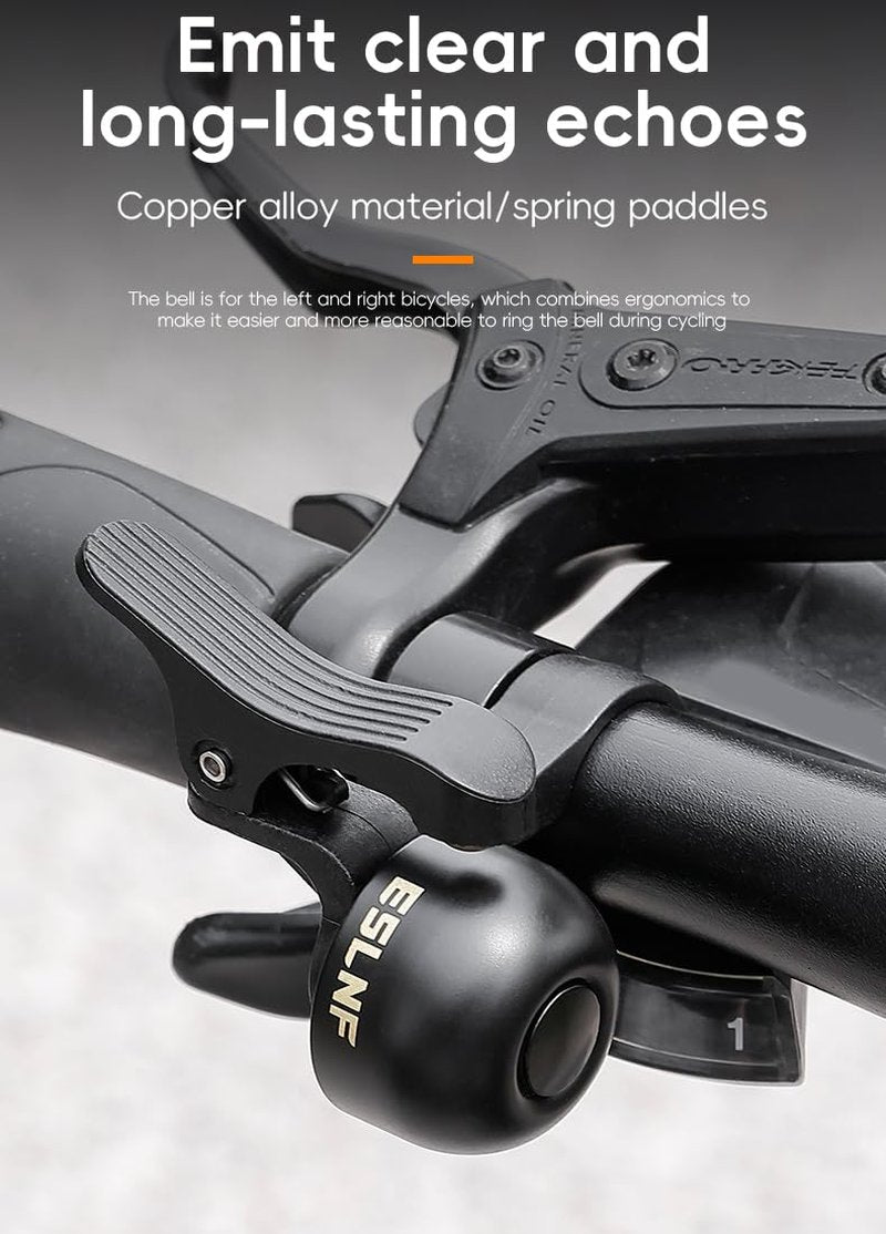 Bike Bell Super Loud Crisp Bicycle Bell with Clear Long Sound Hidden Bike Bell for Handlebar More Than 120 dB