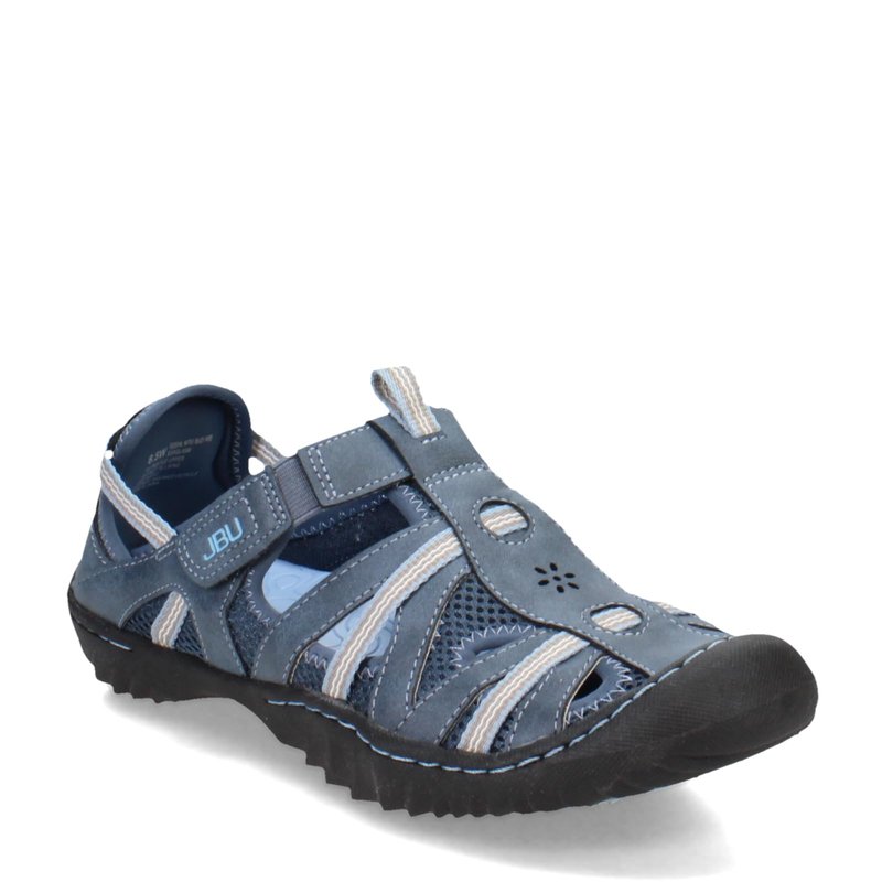 JBU Women's Regional Water Ready Casual Comfort Adjustable Quick Dry APMA Accepted Fisherman Walking Sandal