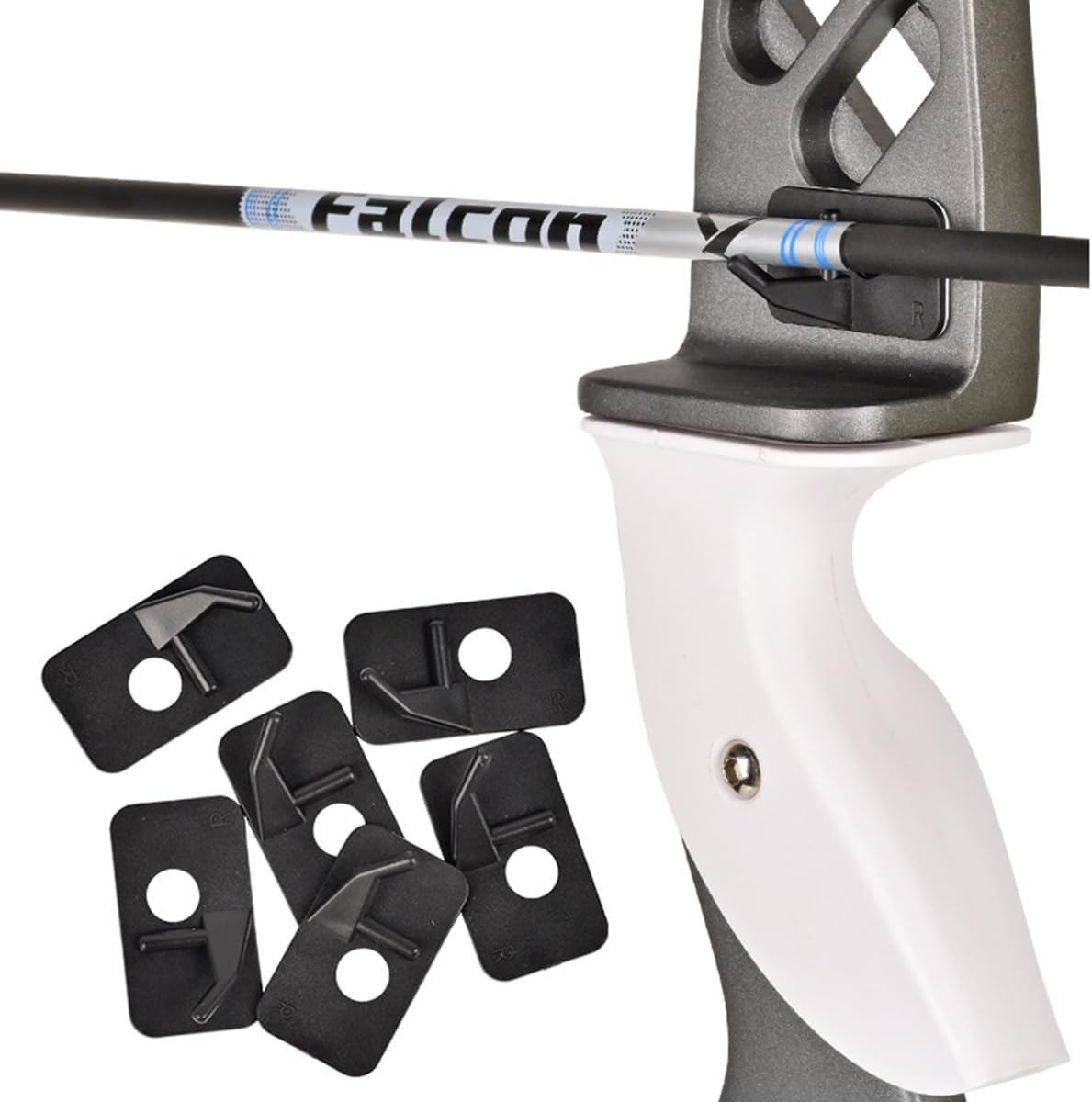 Arrow Rest for Recurve Bow - 12pcs Right-Hand Plastic Archery Accessories | Durable & Lightweight