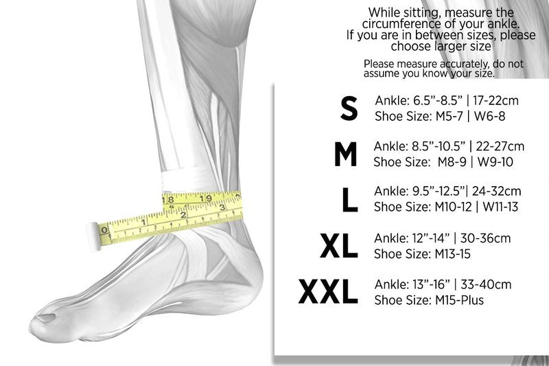 OS1st AF7 Ankle Bracing Sleeve Helps stabilize weak Ankles, Assist with Inversion sprains, Relieve Achilles tendonitis