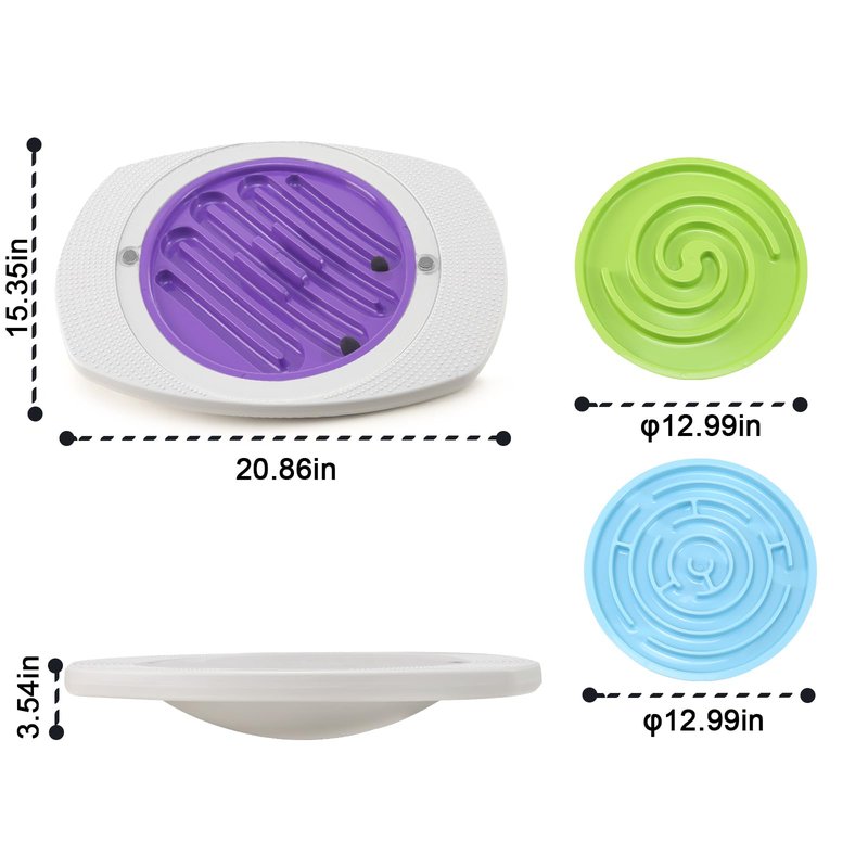 Zozimix Balance Board with Maze for Kids, 20 inch Labyrinth Wobble Board Rocking Seesaw Sensory Training with 2 Balls & 2 Replacement Labyrinth Disks, Non-Slip Pedals Indoor Outdoor for Boys Girls