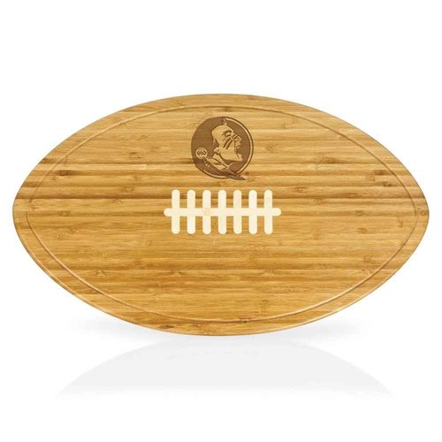 PICNIC TIME NCAA Football Cheese Board - Novelty Charcuterie Board - Serving Platter, Cheese Boards Charcuterie Boards, Wood Cutting Board, (Bamboo)
