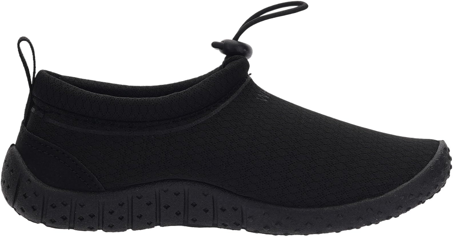 WHITIN Kids Amphibious Water Shoes Boys/Girls Aqua Sock Black Big Kid 3