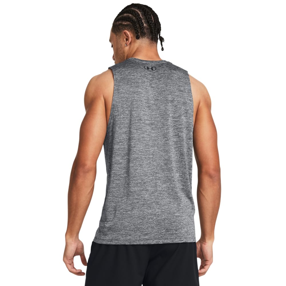 Under Armour Men's Tech Tank Top, (025) Castlerock / / Black, X-Large