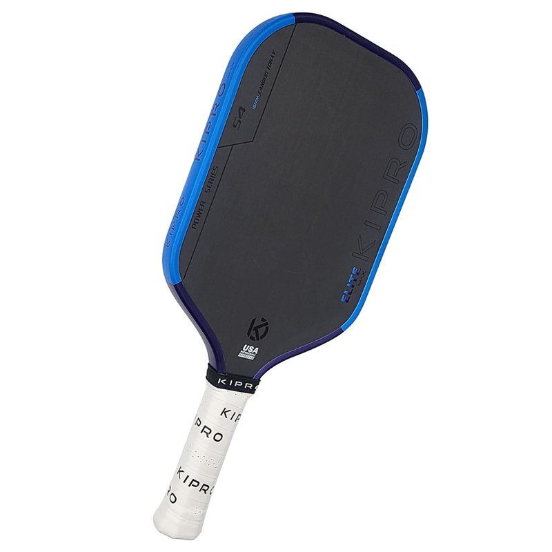 Elite MAX S4 Pickleball Paddle-16MM Carbon Fiber Pickleball Paddle Carbon Fiber Surface Hybrid Paddle Increased Power It Adopts The Fourth-Generation Core Technology of Hot-Pressing Molding Blue