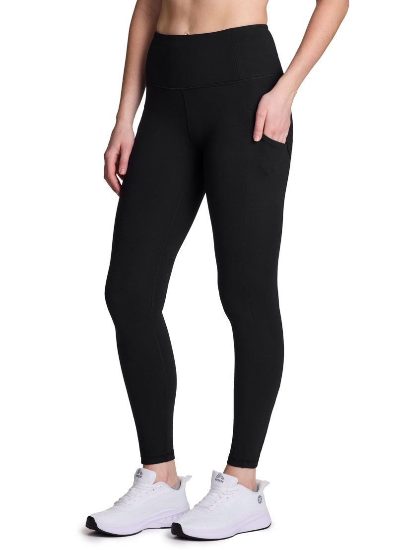 Avalanche Women's Soft Hiking Gym Full Length Legging with Pockets Envelope Black S