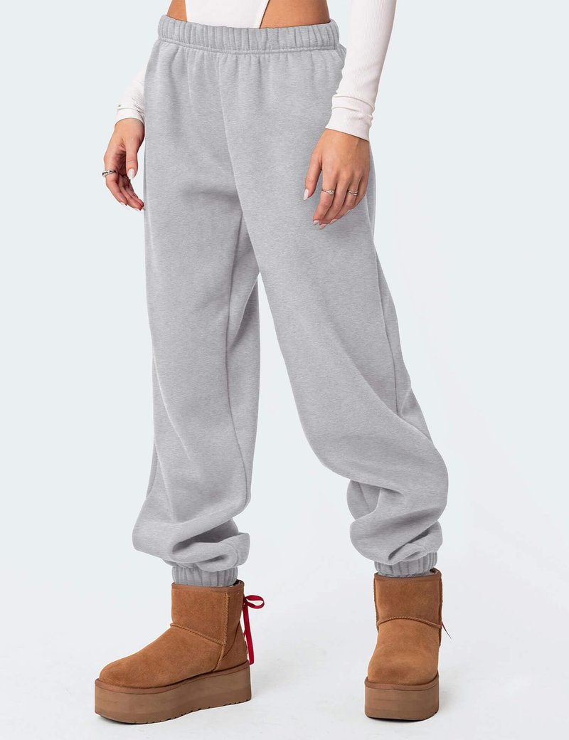 FACDIBY Women's Fleece Lined Sweatpants High Waist Drawstring Sweat Pants Baggy Athletic Pants with Pockets,Black M