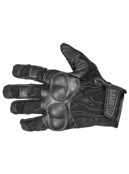 5.11 Tactical Unisex Hard Times 2 Gloves, Touchscreen Compatible, Reinforced Cuffs, Style 59379, Black, Medium