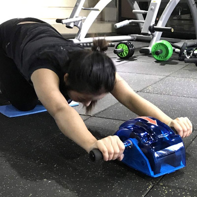 CfoPiryx Ab Roller for Abs Workout Abdominal Exercise Rollers, Abdominal Roller 4 Wheels Muscle Exerciser Fitness Training Rollers, for Men Women Gym Exercise Fitness