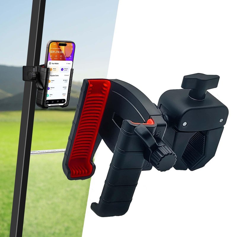 Easy Golf Cart Phone Holder Mount Compatible with EZGO for Club Car for Yamaha Golf Cart Accessories,Universal Phone Holder Compatible with iPhone for Galaxy and Smartphones Golf Cart Accessories