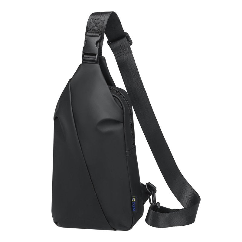 DTGN Small Sling Bag, Waterproof Crossbody Chest Bags Lightweight Daypack for 7.9" Tablet for Men Women, Black