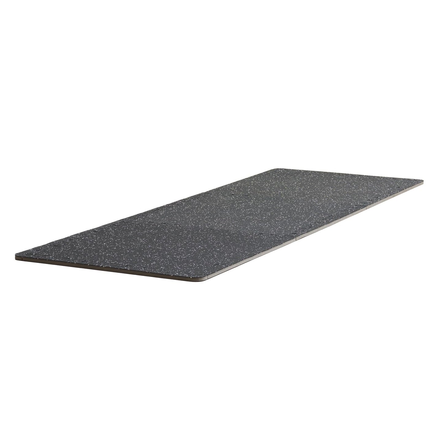 VEVOR 0.56Inch 48sq.ft 12 Tiles Gym Flooring for Home Gym, Rubber Top with High Density EVA Foam, 25 x 25In Gym Floor Exercise Equipment Mats, Interlocking Gym Mats, Puzzle Workout Mats, Black & White