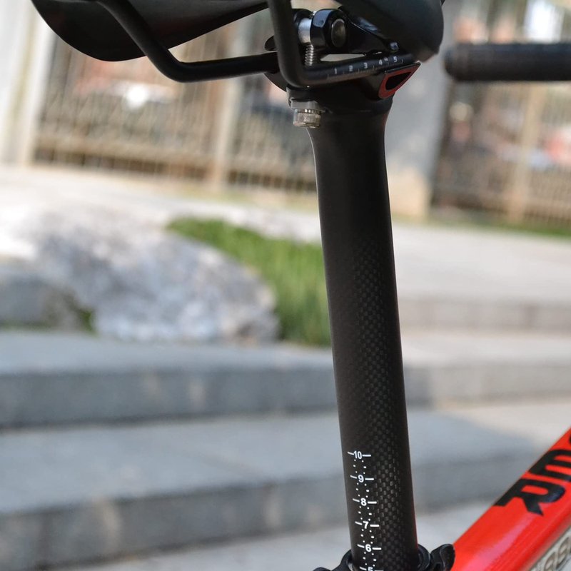 TPard Carbon Bike Seatpost 27.2/31.6 Ultralight Carbon Fiber Bicycle Seat Post Bike Seat Tube for Mountain Road Bikes MTB BMX