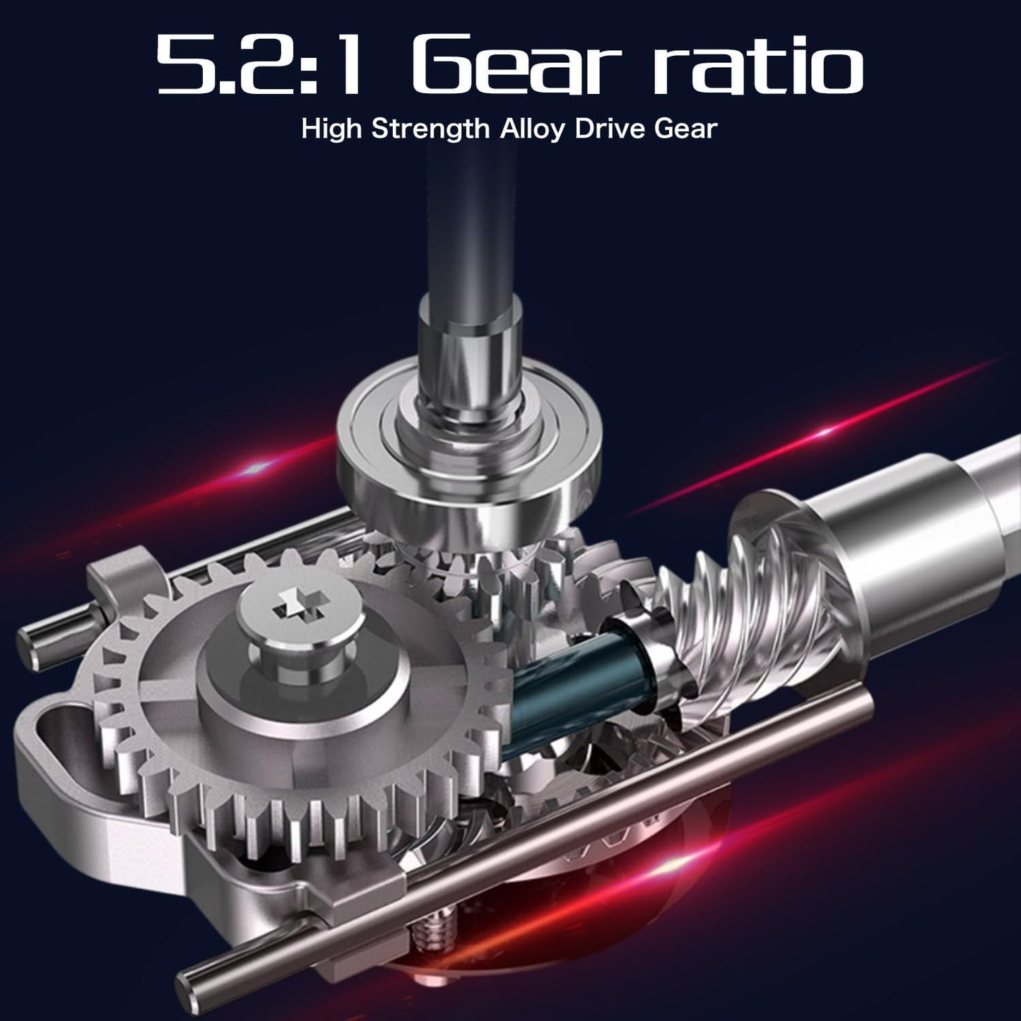Sougayilang Spinning Combo - 5.2:1 Gear Ratio Fishing Rod with 15.6LB Drag | IM7 Graphite, Stainless Steel Guides for Bass, Trout, Redfish