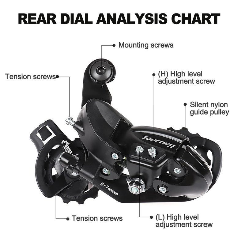 Bike Rear Derailleur TY300 Direct Mount 6/7 Speed for Mountain Bicycle