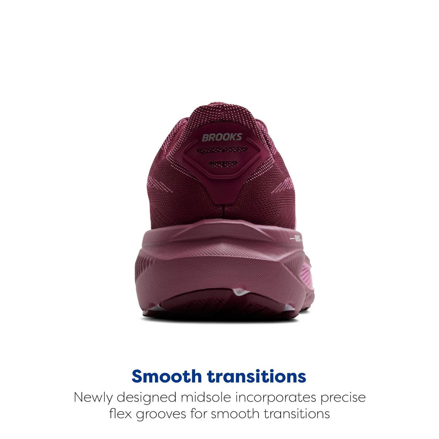 Brooks Women’s Ghost 17 Neutral Running Shoe - Burgundy/Pink/Green - 5 Medium