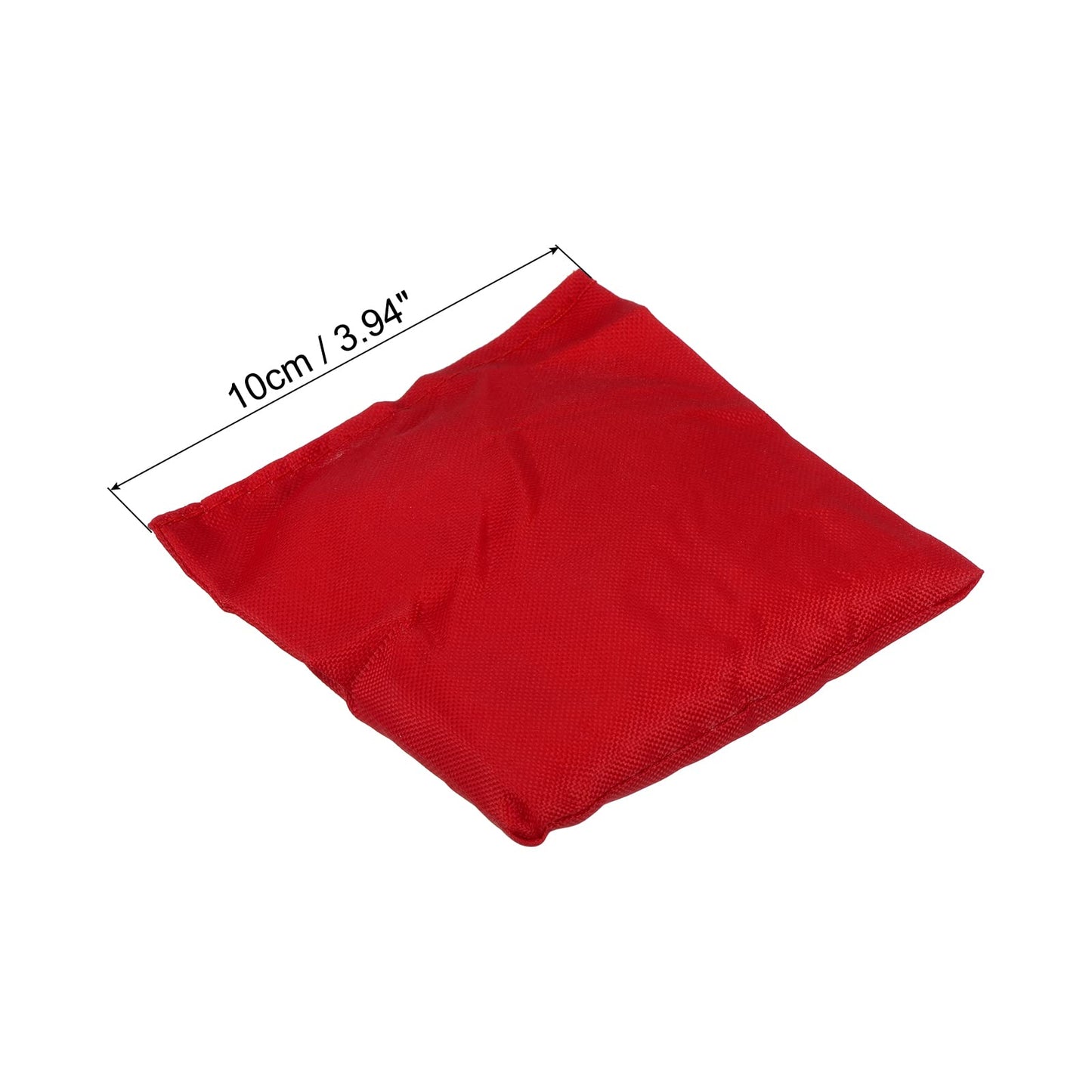 PATIKIL Cornhole Bean Bags, 5 Pack Canvas Sandbag for Carnival Outdoor Yard Party Hand Tossing Game, Red