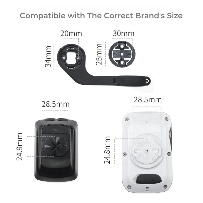 SUKOUSRAM Bike Computer Insert Adapter Compatible with Bry ton Bicycle Computer Mount Insert Kit Adapter Replacement,3-Pack Suitable for Garmi n