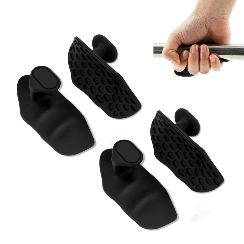 KYLINFIT Weight Lifting Grips for Men & Women – 4 Pack Anti-Slip Rubber Gym Grips, Fingerless Workout Gloves for Weightlifting, Pull-Ups, Deadlifts, Dumbbells & Strength Training